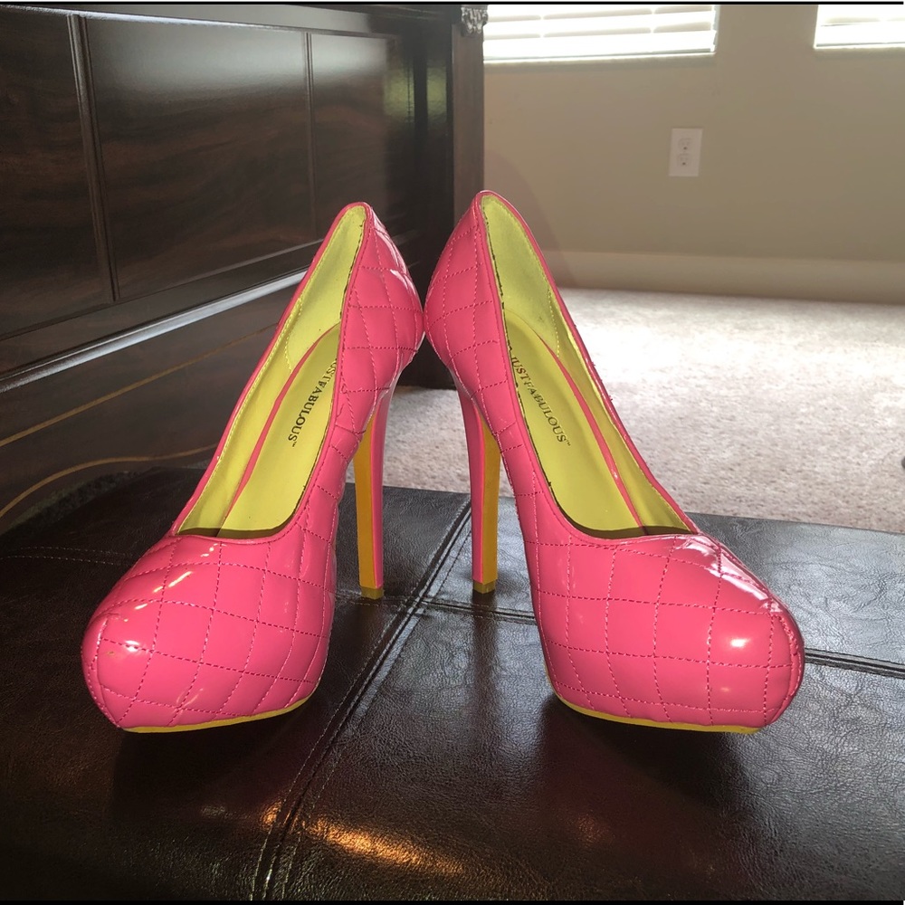 Just Fab Barbie Pink Heels